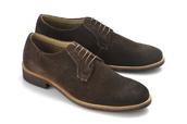 View Item Ikon Derby Lace Up Lightweight Suede Shoe Choc Brown 